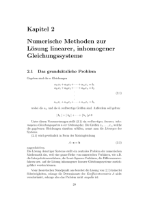 Kapitel 2 Numerische Methoden zur Lösung linearer, inhomogener