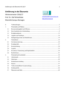 Einführung in die Ökonomie