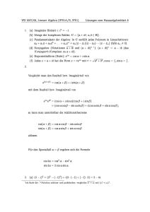 a0 + a1x + a2x2 + ::: + anxn = an(x x1)(x x2) eiei