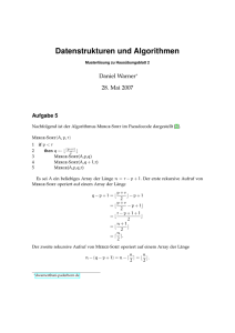 Datenstrukturen und Algorithmen