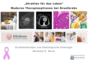 Moderne Therapieoptionen bei Brustkrebs