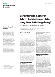 Der nächste Schritt bei der Umstellung Ihrer SAP