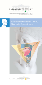 Hals-Nasen-Ohrenheilkunde, Plastische Operationen - Park