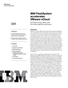 IBM FlashSystem Accelerates VMware vCloud