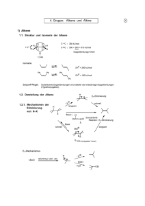 4. Gruppe: Alkene und Alkine