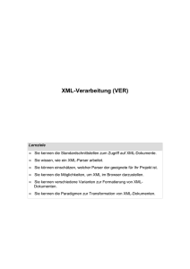 XML-Verarbeitung (VER)
