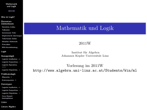 Folien zu Zahlen - Institute for Algebra