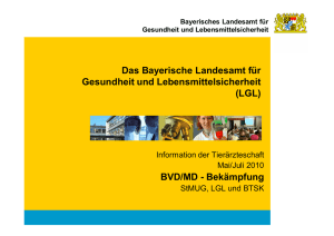 Das Bayerische Landesamt für Gesundheit und