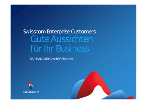 SAP HANA - Swisscom