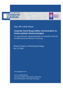 Research Papers on Marketing Strategy No. 9 / 2014 Dipl.