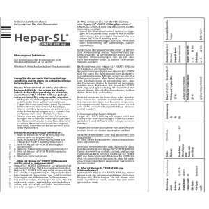 Hepar-SL® FORTE 600 mg Gebrauchsinformation