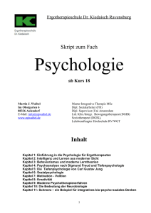 Skript Psychologie ab KURS 18