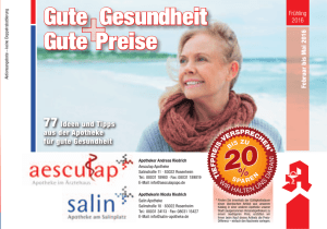 Gute Gesundheit Gute Preise