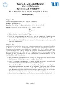 Blatt 10 - TUM - Zentrum Mathematik