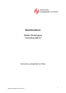 Modulhandbuch Master-Studiengang