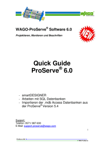QuickGuide ProServe 6.0