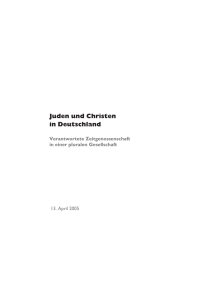 Juden und Christen in Deutschland