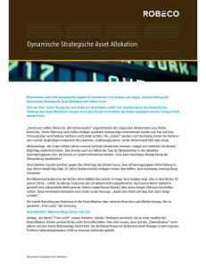 Dynamische Strategische Asset Allokation
