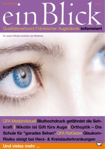 einBlick - Ausgabe 06/2011 - Qualitätsverbund Fränkischer