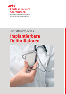 PATIENTENINFORMATION Defibrillator (Leseprobe)