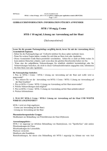 MYK-1 10 mg/g, Creme MYK-1 10 mg/ml, Lösung zur Anwendung