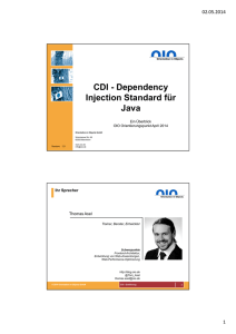 CDI - Dependency Injection Standard für Java