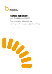 Referenzbericht zum Qualitätsbericht 2008
