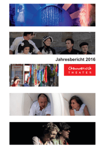 Jahresbericht 2016 - Chawwerusch Theater