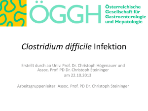 Clostridium difficile Infektion