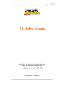 Marktforschung - Unternehmergeist in die Schulen