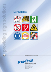 Der Katalog. - Schnürle Industries GmbH