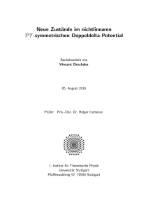 2M - 1. Institut für Theoretische Physik