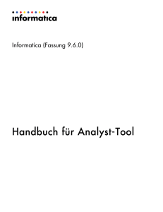 Handbuch für Analyst-Tool - Informatica Knowledge Base