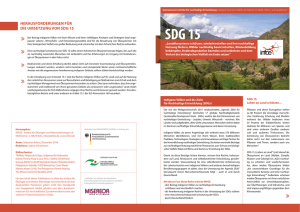 SDG 15 - Institut für Ökologie und Aktions