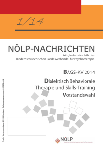 BAGS-KV 2014 Dialektisch Behaviorale Therapie und Skills