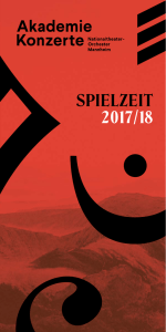 Spielzeit 2017/18 - Musikalische Akademie