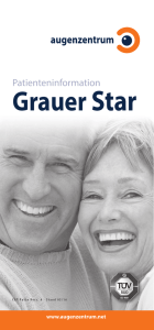 Grauer Star Infobroschüre