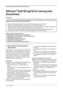 Diflucan ® Saft Lösung zum Einnehmen