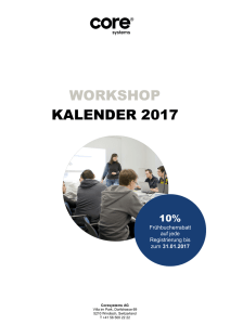workshop kalender 2017 - Coresystems Help Center