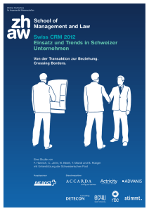 Swiss-CRM-Studie 2012 - CRM