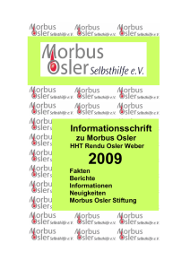 Broschüre 2009 mos - Morbus Osler Selbsthilfe