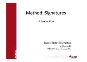 Method::Signatures