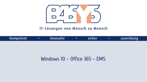 Windows 10 – Office 365 – EMS