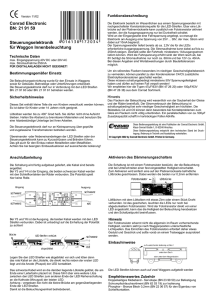 Conrad Electronic BN: 21 91 59 Steuerungselektronik für Waggon