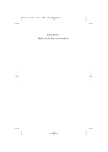 Julitta R&ouml;ssler Machen Sie das Beste aus Ihrem Kopf