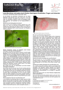 Lyme-Borreliose und andere durch Zecken übertragene Krankheiten