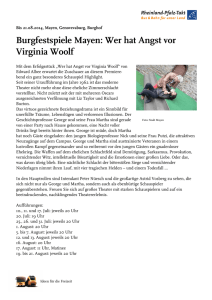 Burgfestspiele Mayen: Wer hat Angst vor Virginia Woolf