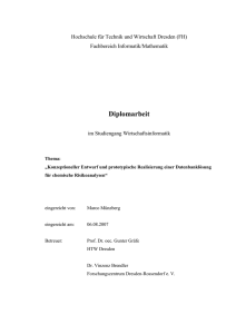 Konzeptioneller Entwurf und prototypische Realisierung