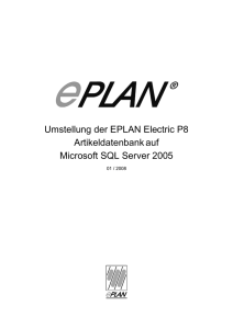 Umstellung der EPLAN Electric P8 Artikeldatenbankauf Microsoft