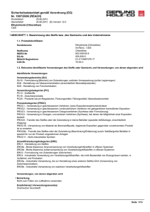 Sicherheitsdatenblatt - GHC Gerling, Holz + Co.